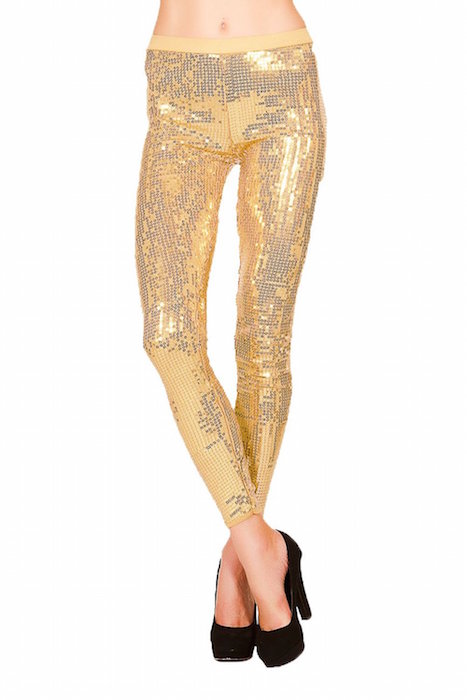Just One Women's Full-Length Embellished Sequin Dance Legging